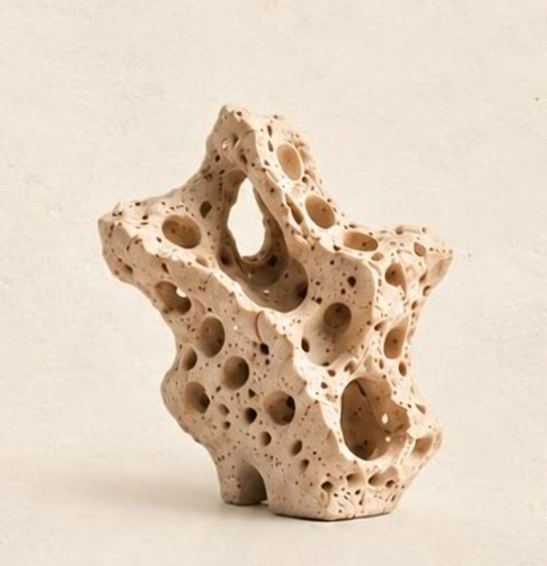 Silent Depths, Study I — Perforated pale terracotta